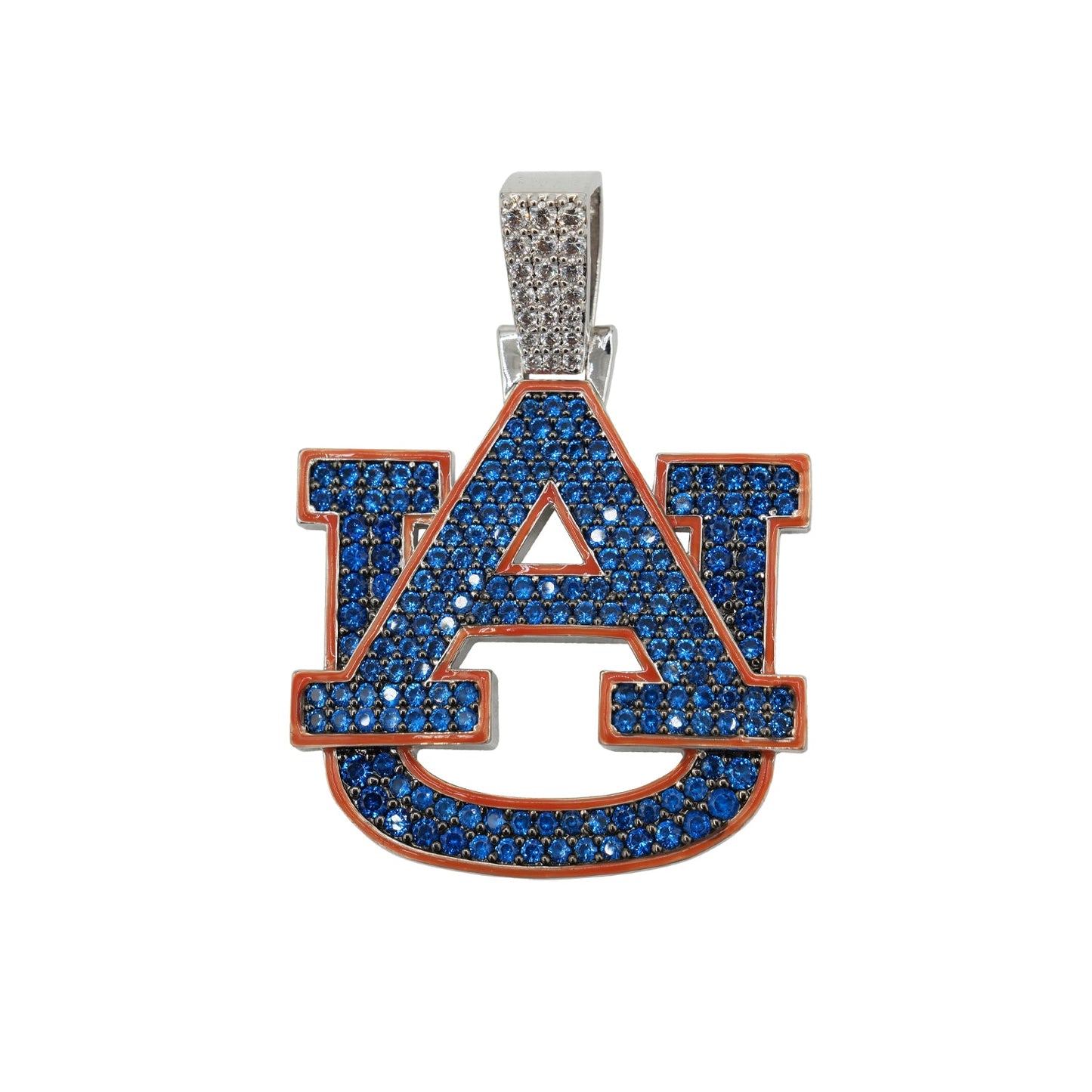 Auburn Logo in White Gold