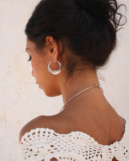 Luna Earrings in Silver