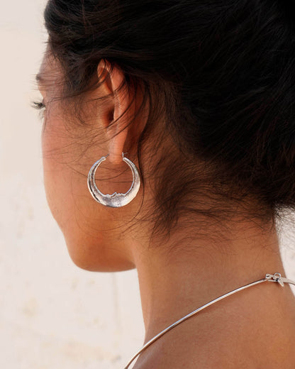 Luna Earrings in Silver