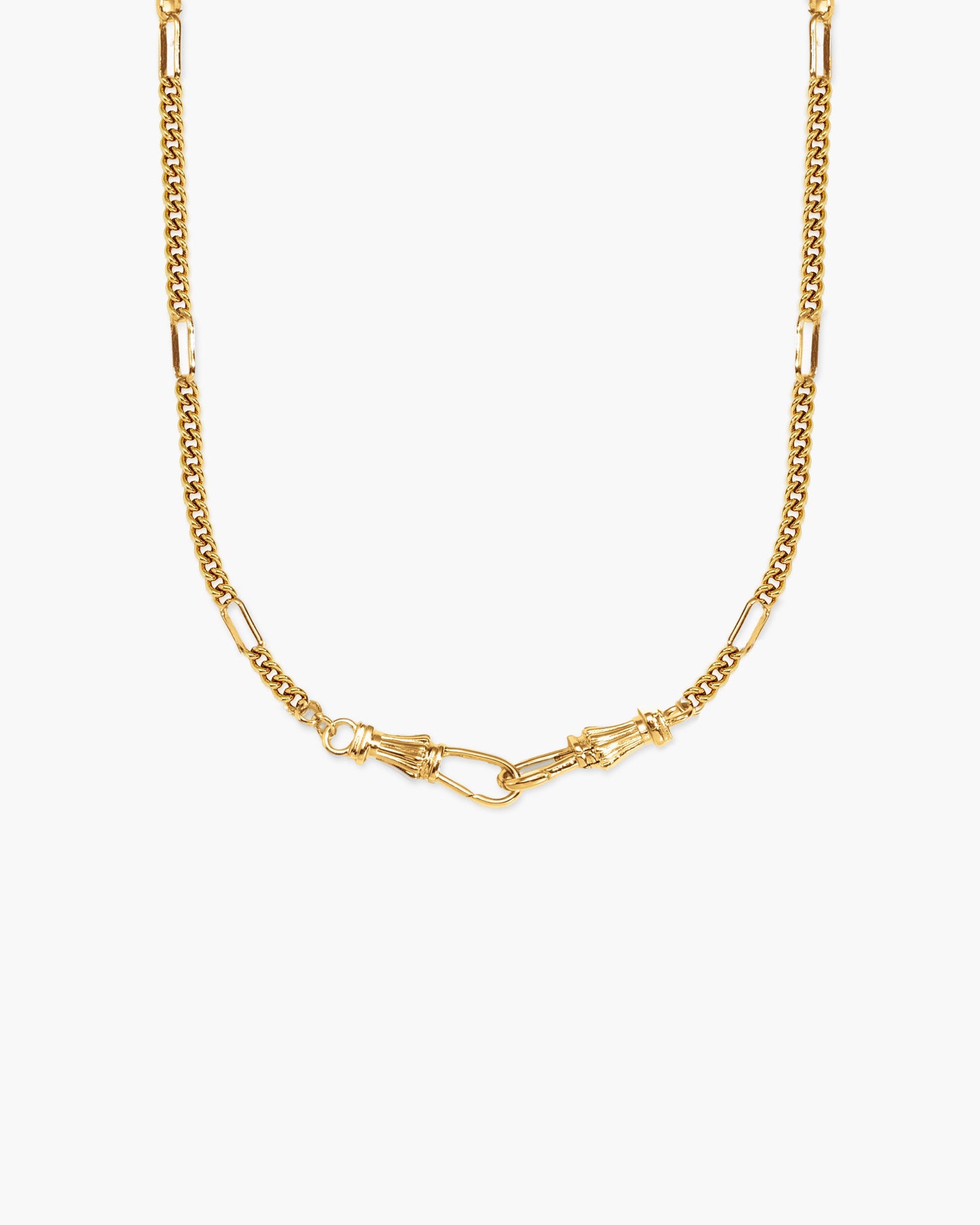 Deco Clasp Custom Charm Necklace