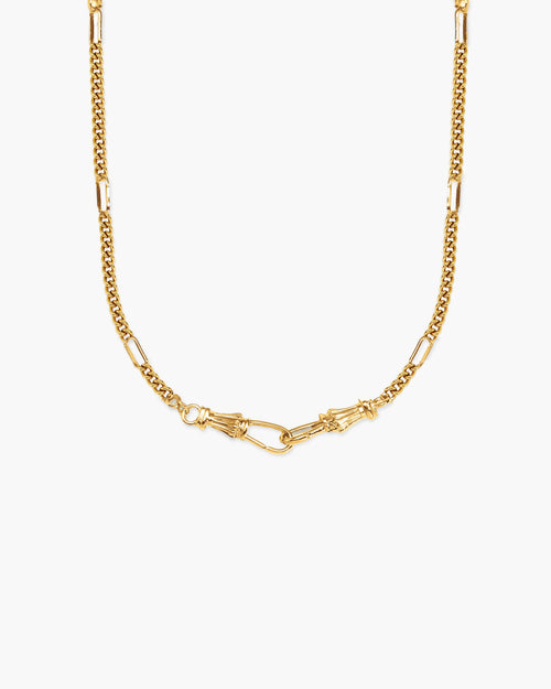 Deco Clasp Custom Charm Necklace