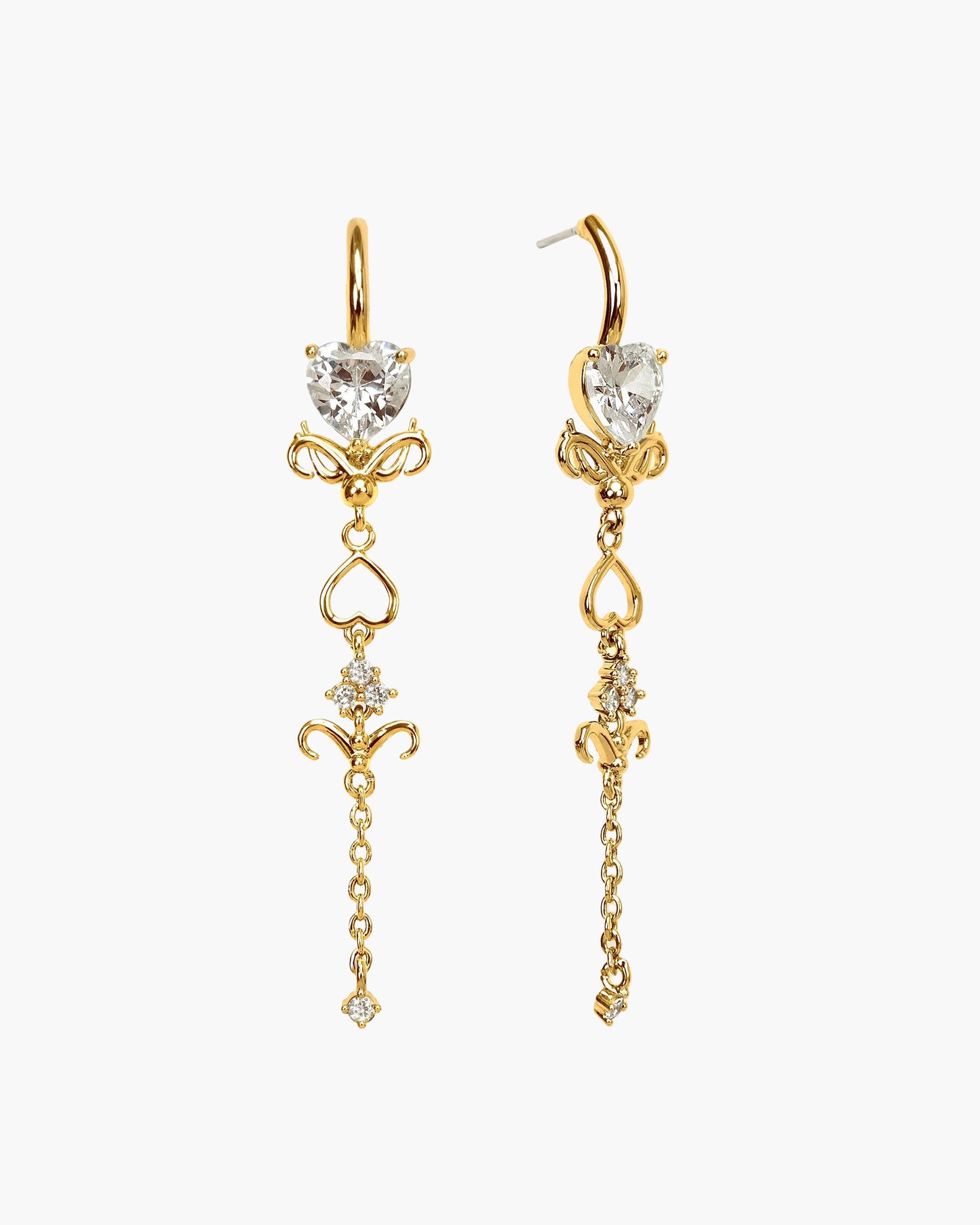 Gold Dripping Earrings