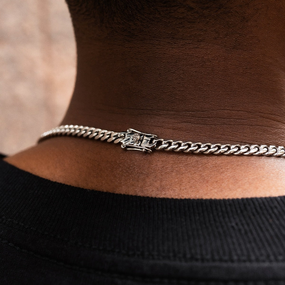 5mm Cuban Chain + Bracelet Bundle - White Gold