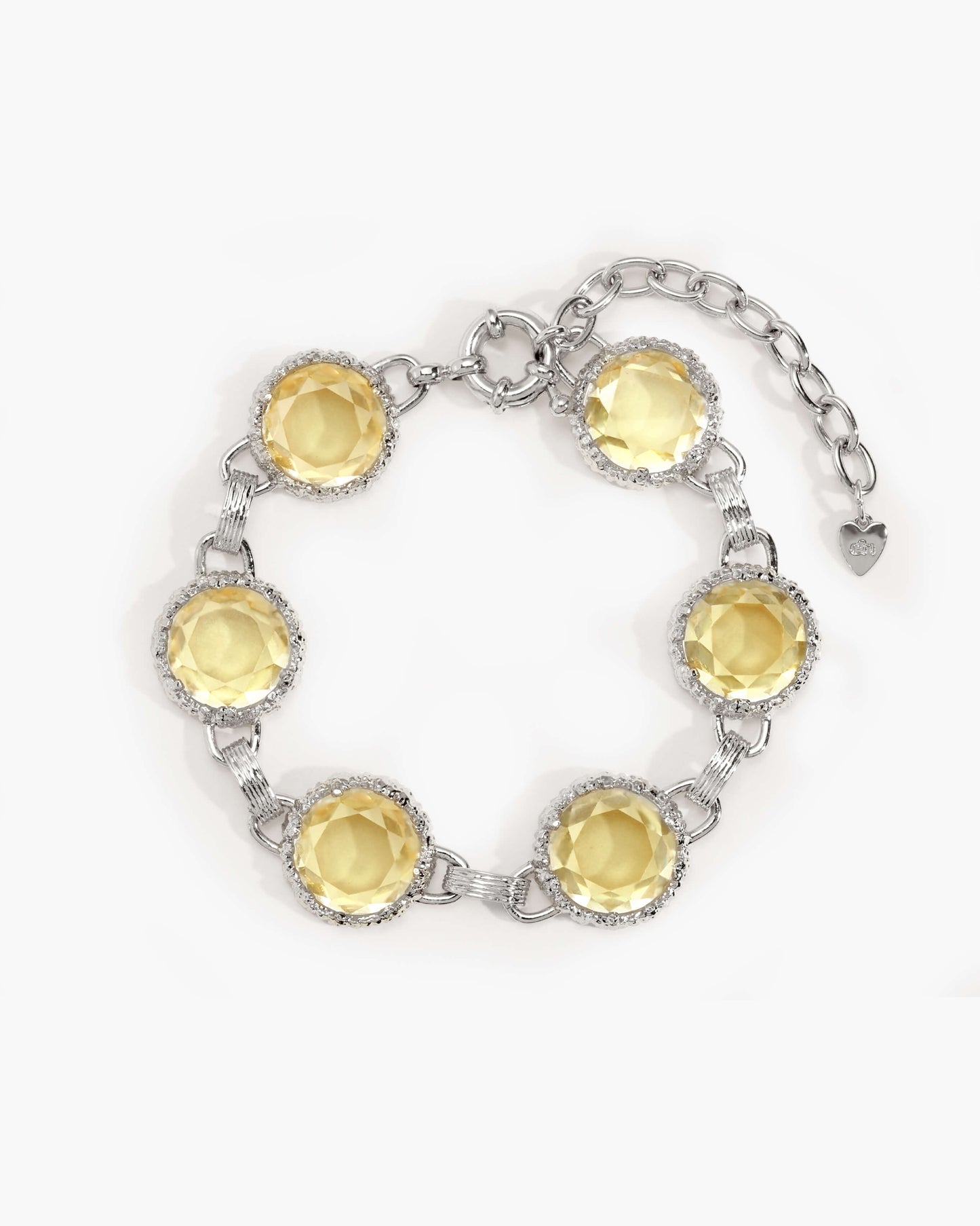 Honey Quartz Bracelet in Silver