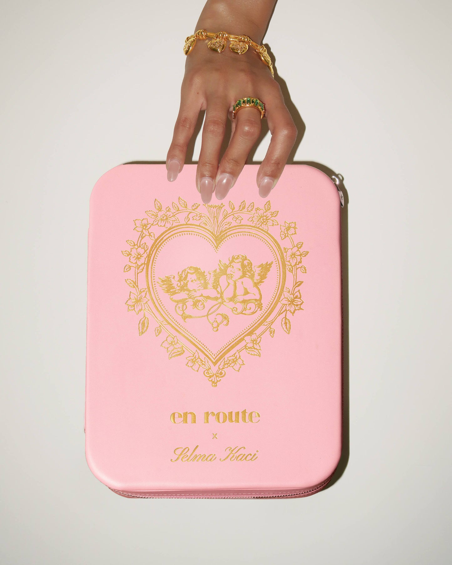 Isola Heart Jewelry Box in Pink