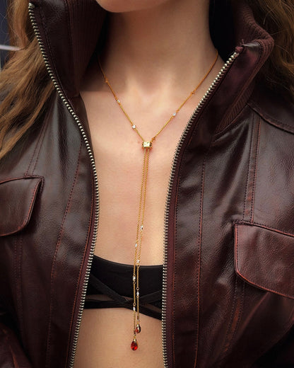 Inès Slider Lariat Necklace