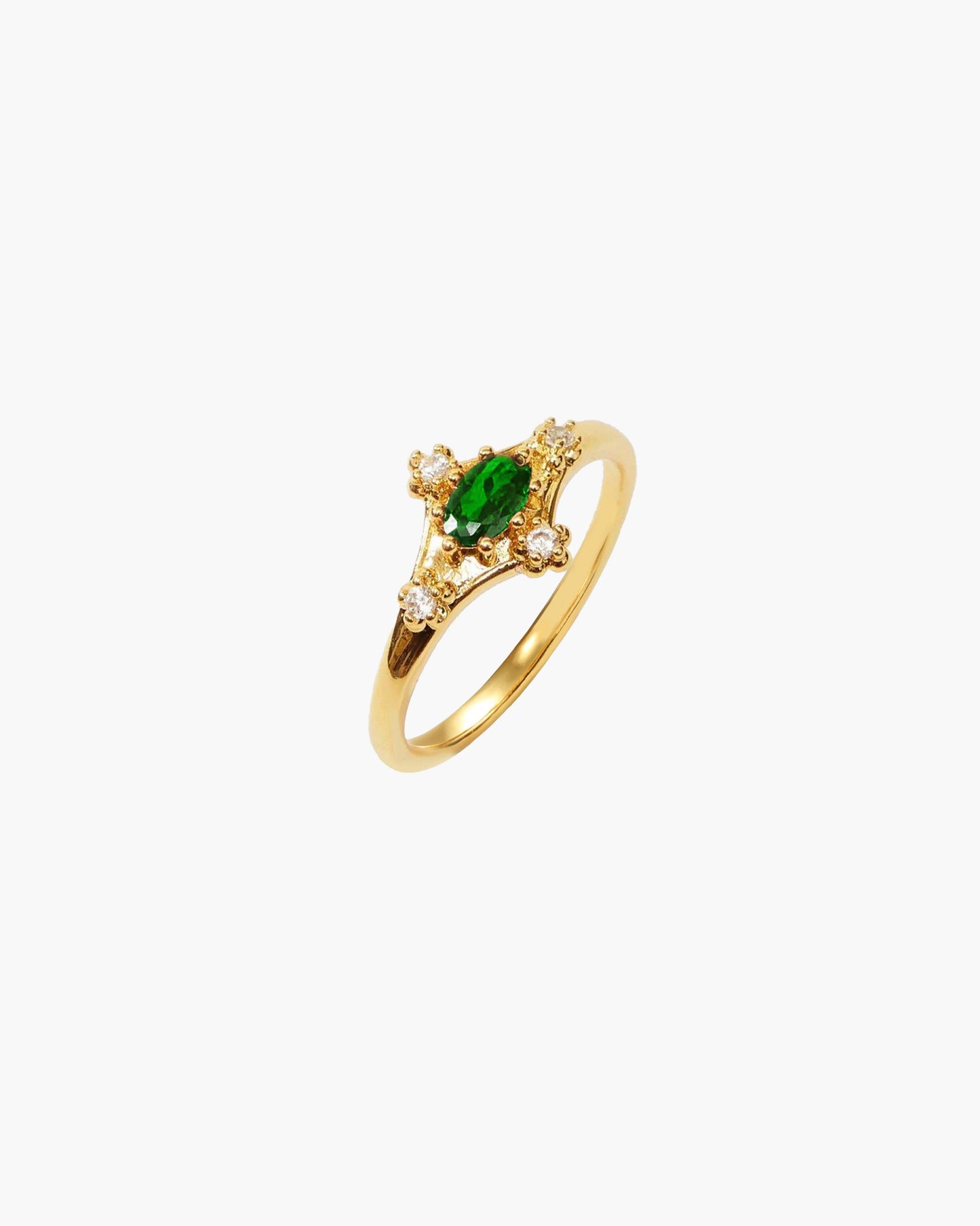 Juliet Emerald Green Ring