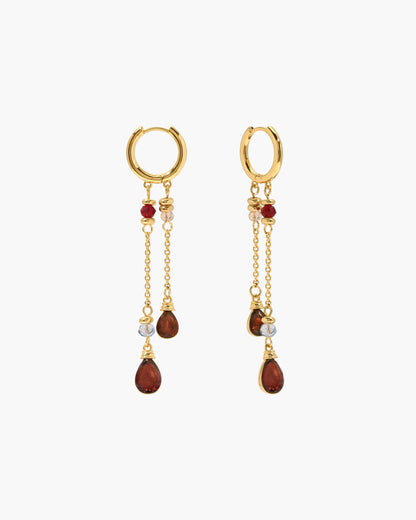 Silent Drop Earrings in Silver