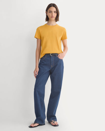 The Box-Cut Tee in Essential Cotton | Golden Glow | No Pocket