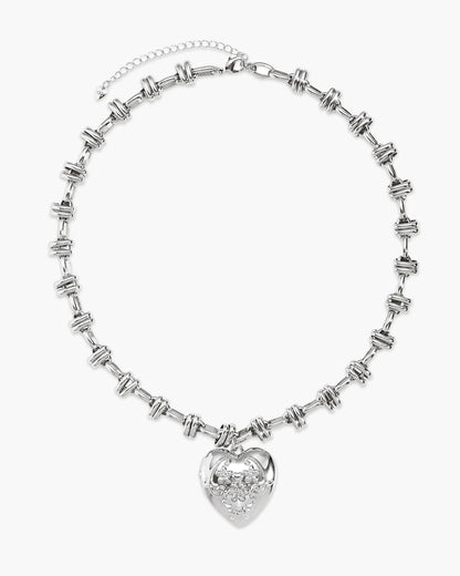 Secret Keeps Openable Heart Necklace in Silver
