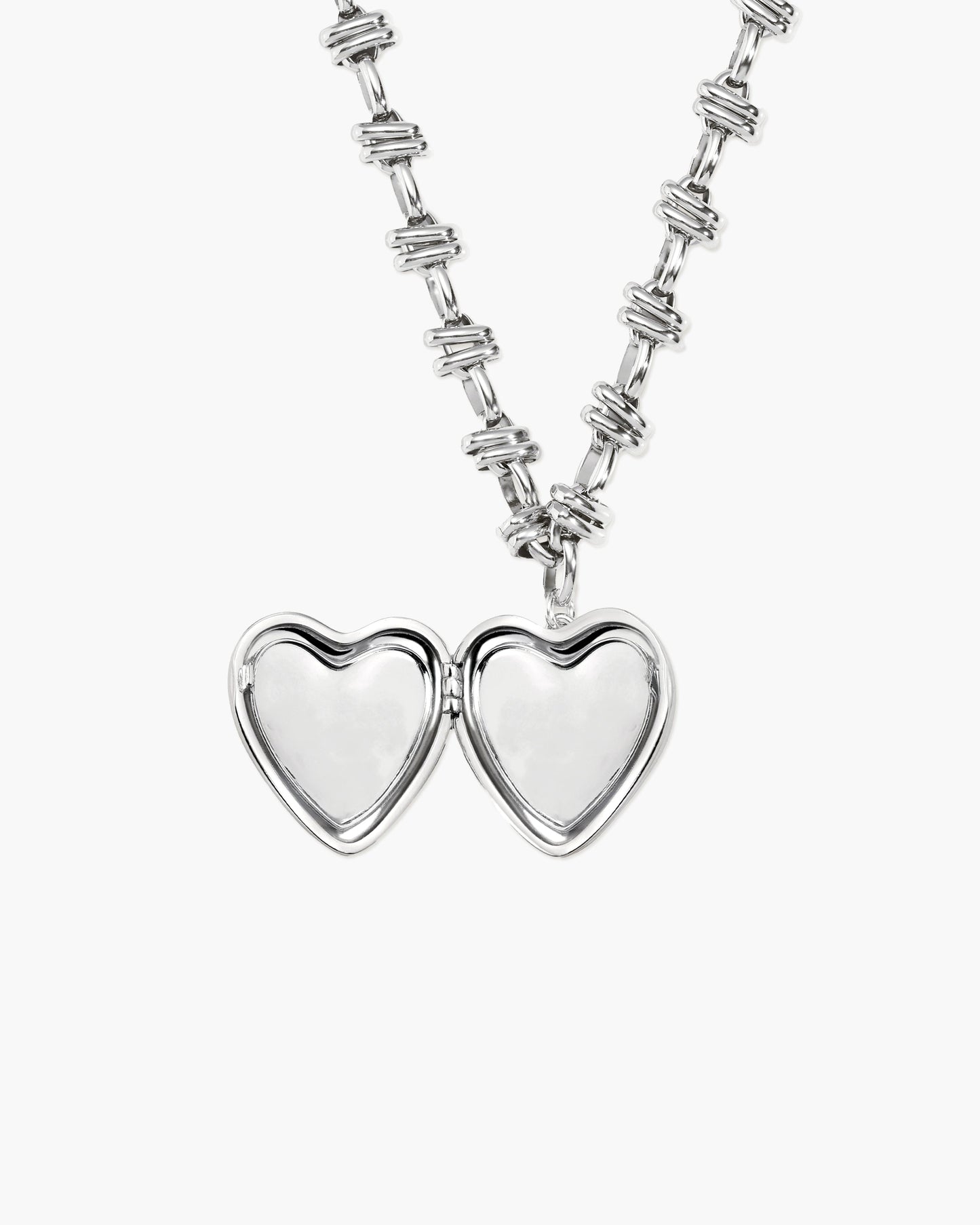 Secret Keeps Openable Heart Necklace in Silver
