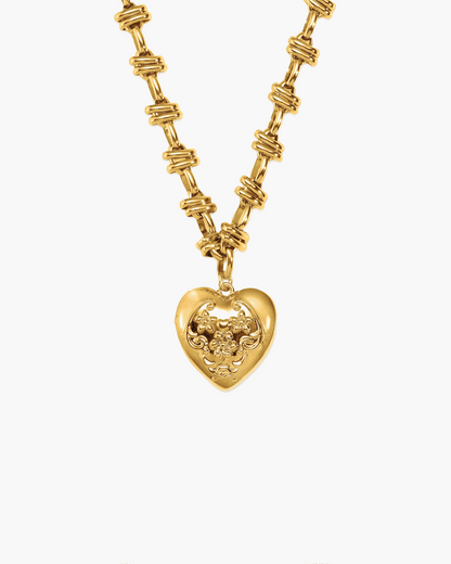 Secret Keeps Openable Heart Necklace in Silver