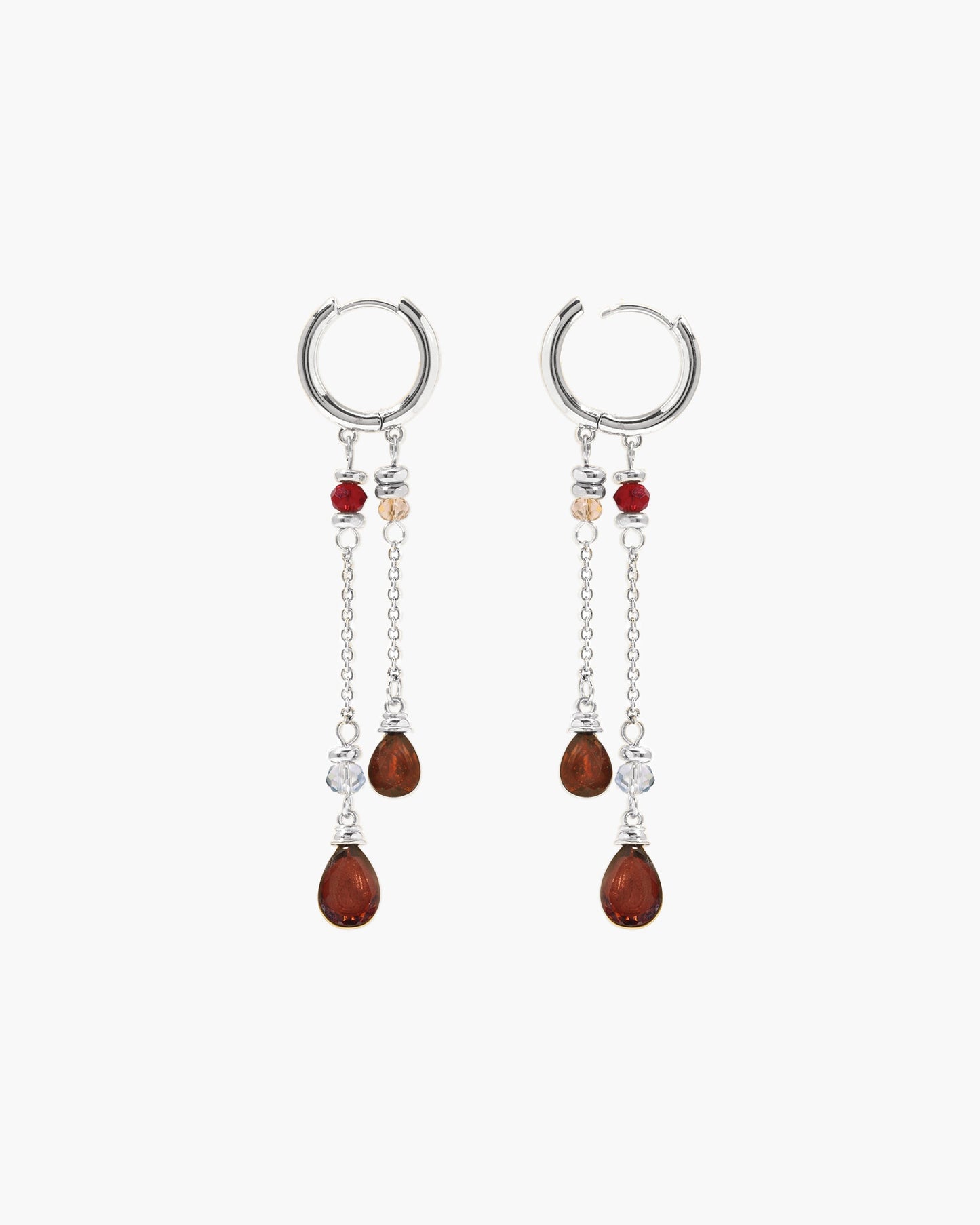 Silent Drop Earrings in Silver