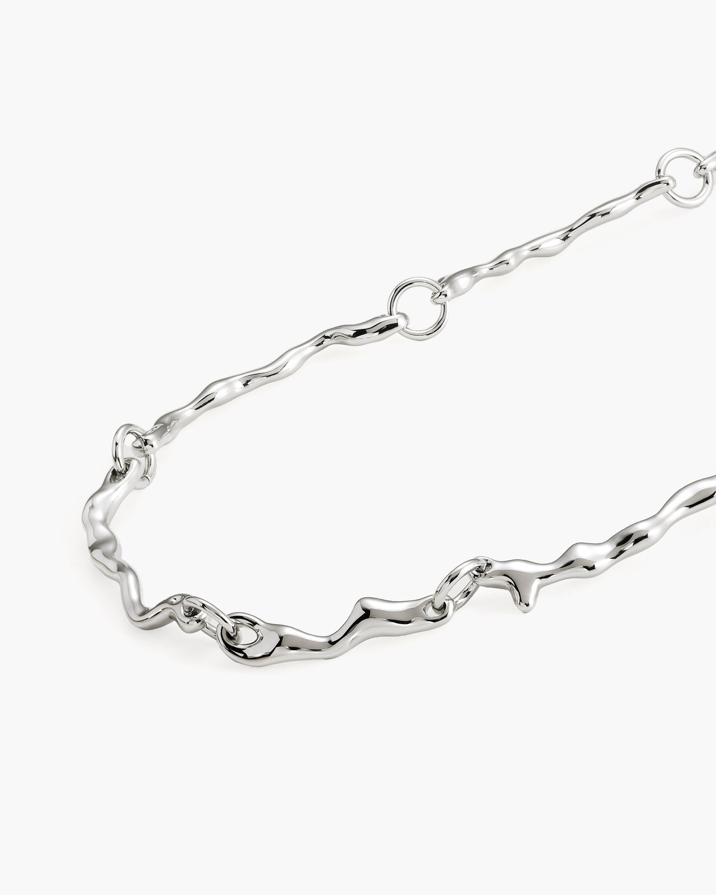 Silver Molten Necklace