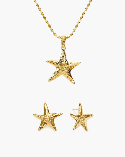 Starfish Necklace & Earrings Set