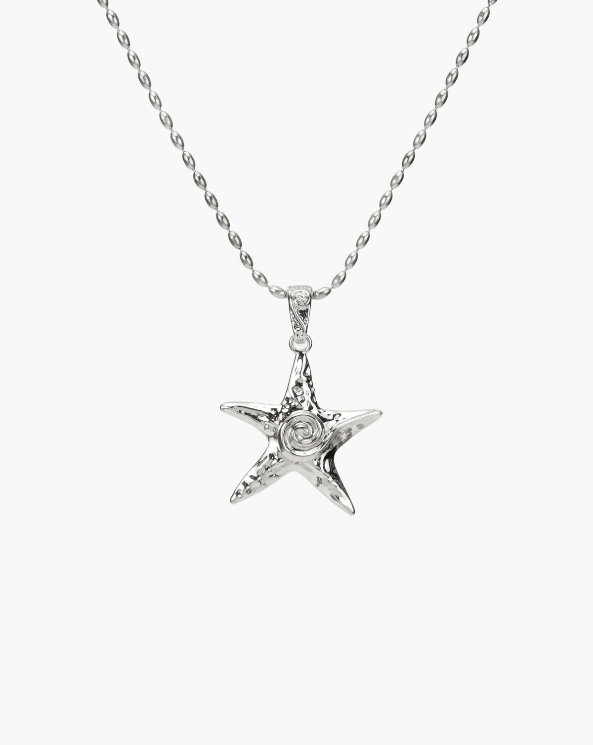 Silver Starfish Necklace