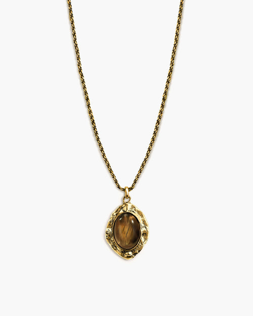 Gold Tiger's Eye Savannah Long Necklace