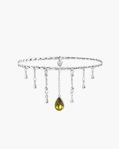 Waterdrop Arm Chain in Silver