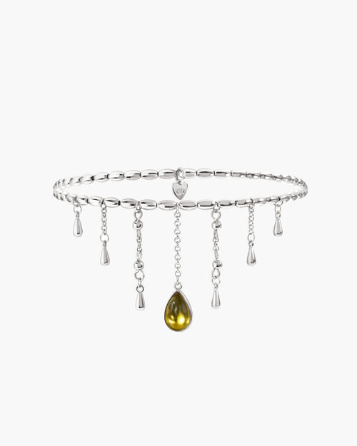 Waterdrop Arm Chain in Silver