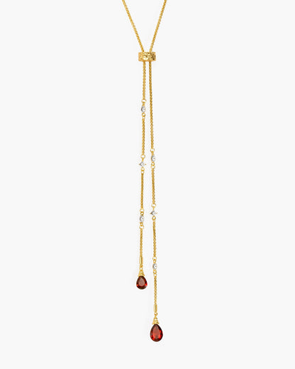 Inès Slider Lariat Necklace
