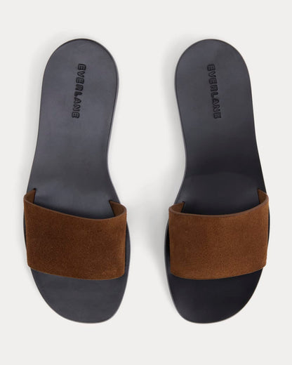 Suede Slide Sandal | Russet Suede