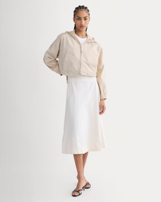 Seamed Midi Skirt | Bone
