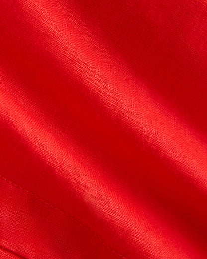 Flowy Short in Linen | Fiery Red