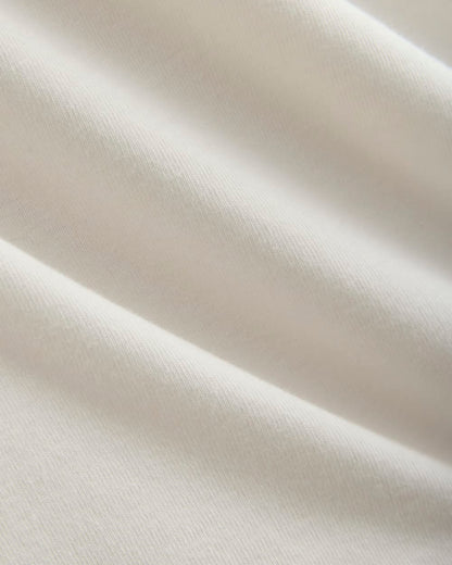 RetroSoft Cotton Square-Neck Tee | Bone