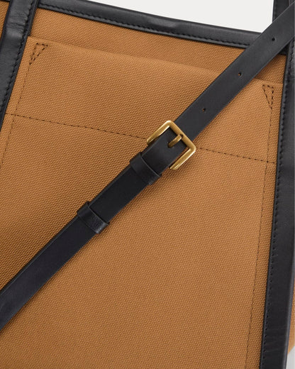 Canvas Mini Lug Tote | Golden Brown