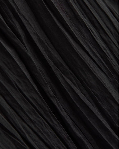 Crinkle Trapeze Tank | Black