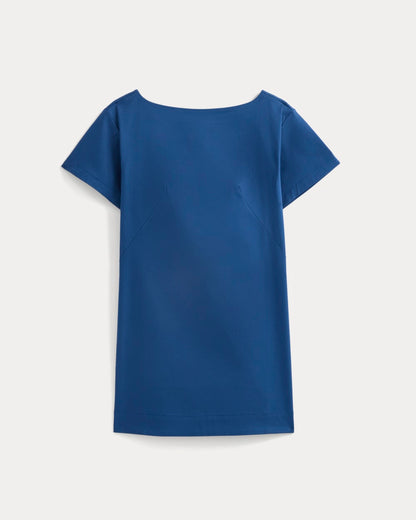 Boatneck Mini Dress | Estate Blue