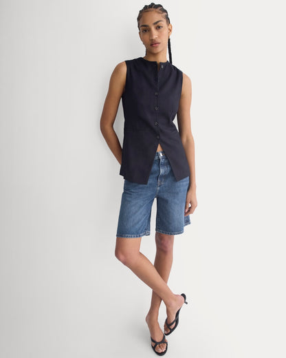 Loose Jean Short | Dark Wash