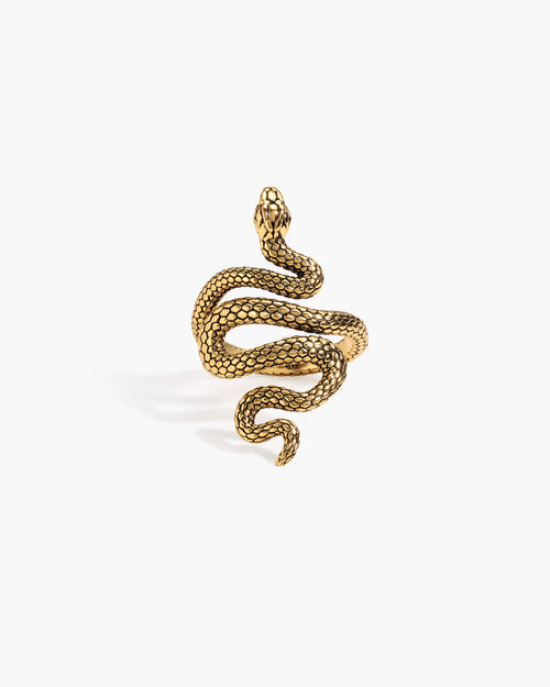 Serpent Ring in Gold