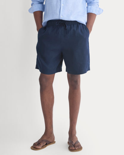 Linen Easy Short | Navy