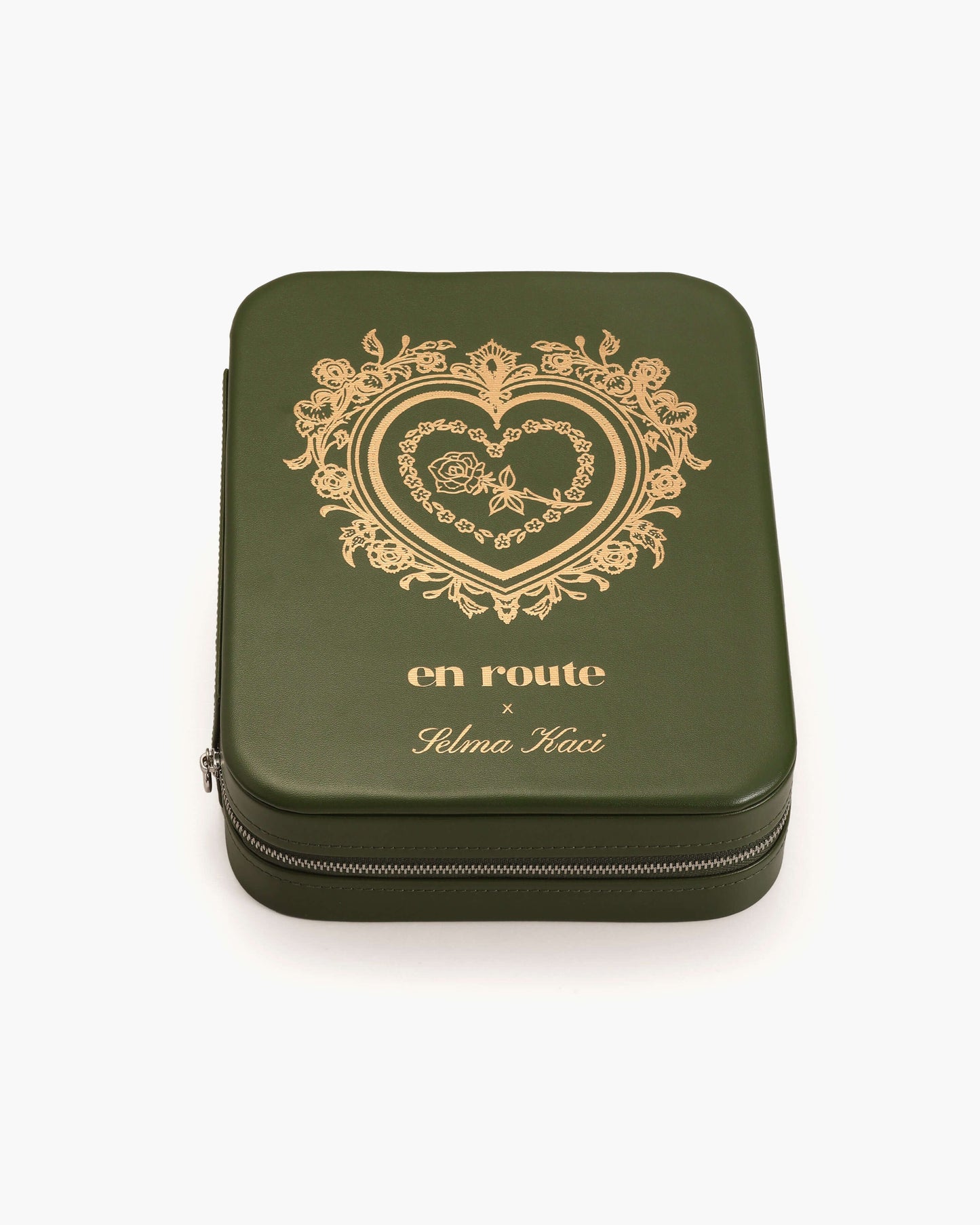 Isola Heart Jewelry Box in Olive