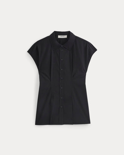 Muscle Shirt in Lightweight Cotton | Black