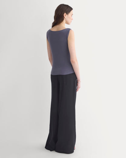 Cowl Neck Twist Tank in Butterluxe | Graystone