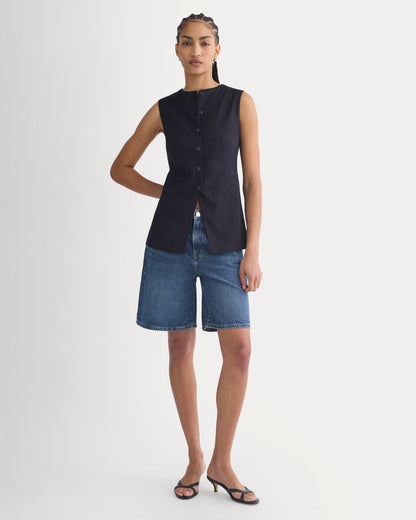 Loose Jean Short | Dark Wash