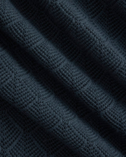 Open-Knit Resort Shirt | Midnight Navy