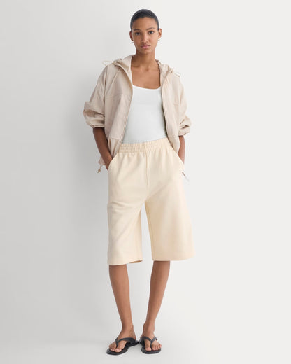 Lightweight Terry Long Shorts | Parchment
