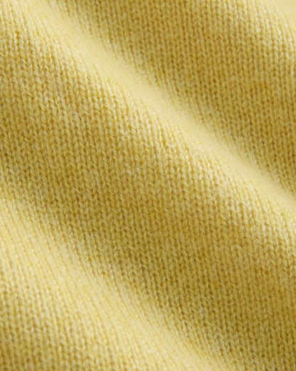 Cashmere Polo Sweater | Double Cream Heather