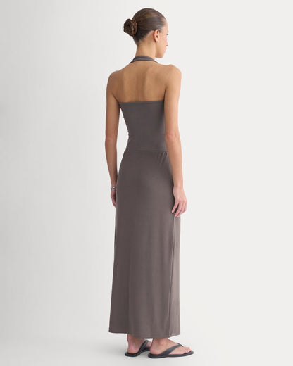 Maxi Skirt in Butterknit | Charcoal Grey