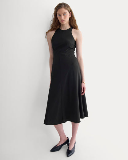 Sleeveless Seamed Dress | Black