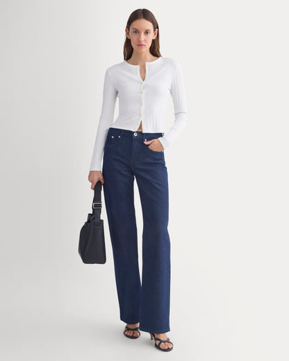 Cardigan in Pointelle | White