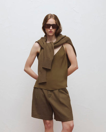 Tailored A-Line Short | Beech