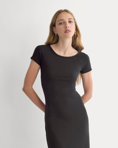 Raglan Midi Dress | Black
