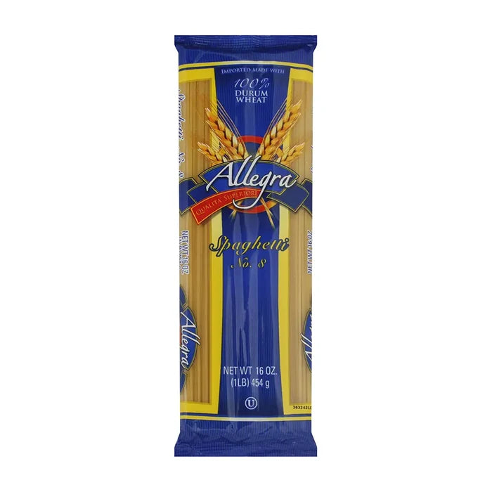 Get wholesale Allegra Spaghetti Pasta #8 Quality pasta at Mexmax INC.