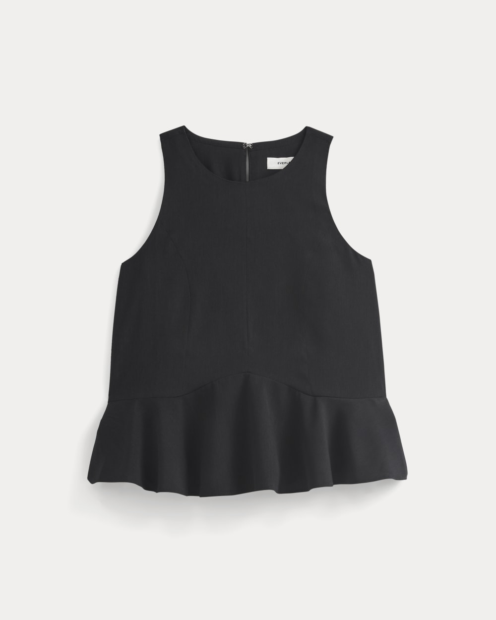 Sleeveless Peplum Top | Black
