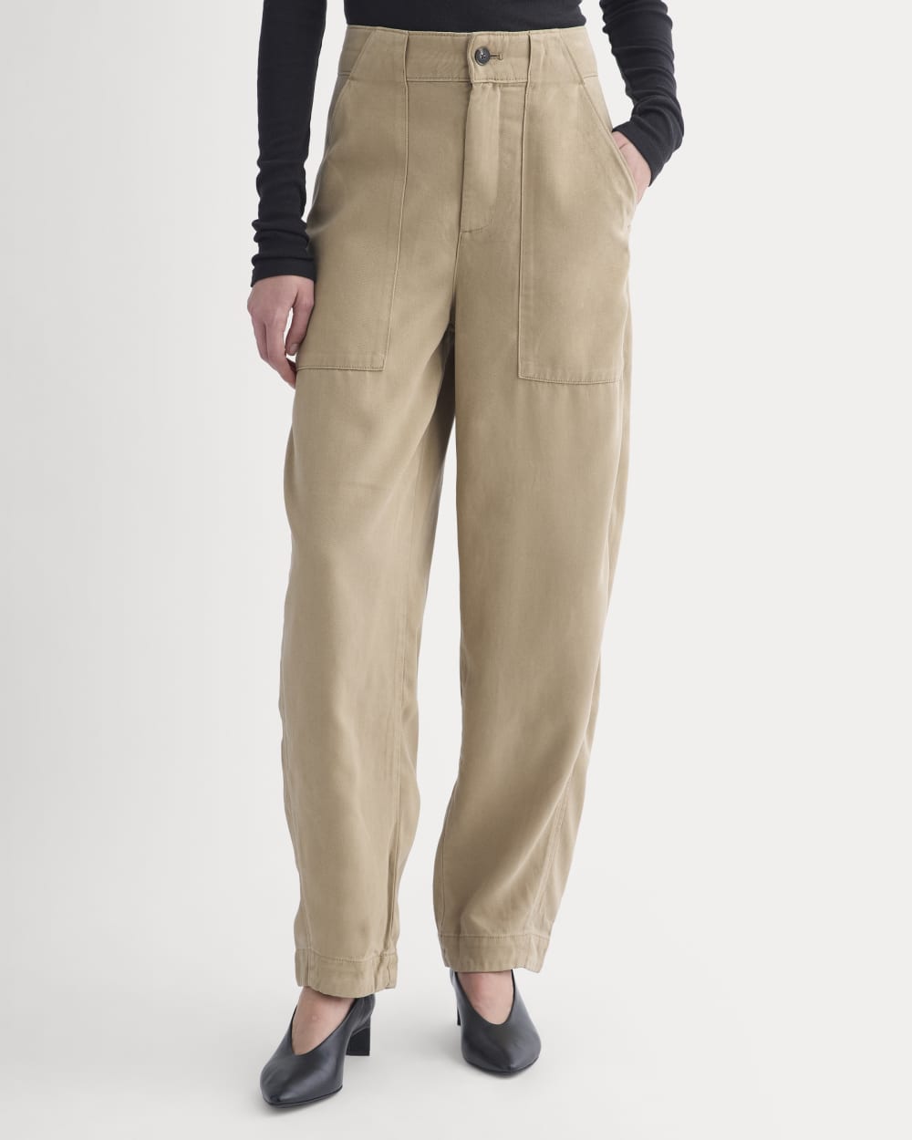 Patch Pocket Ballon Pant in Buttersoft | Chinchilla