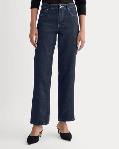 Low-Rise Straight Jean | Tungsten Rinse